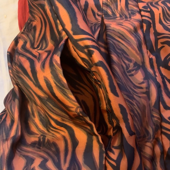 Zebra Print Pleated Skirt - Picture 6 of 6